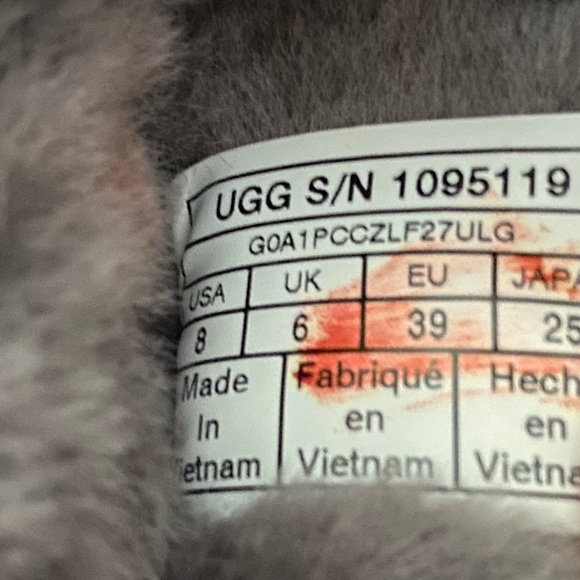 UGG Fluff Yeah Slides Charcoal Grey 7 RETAIL $100 - Picture 4 of 16